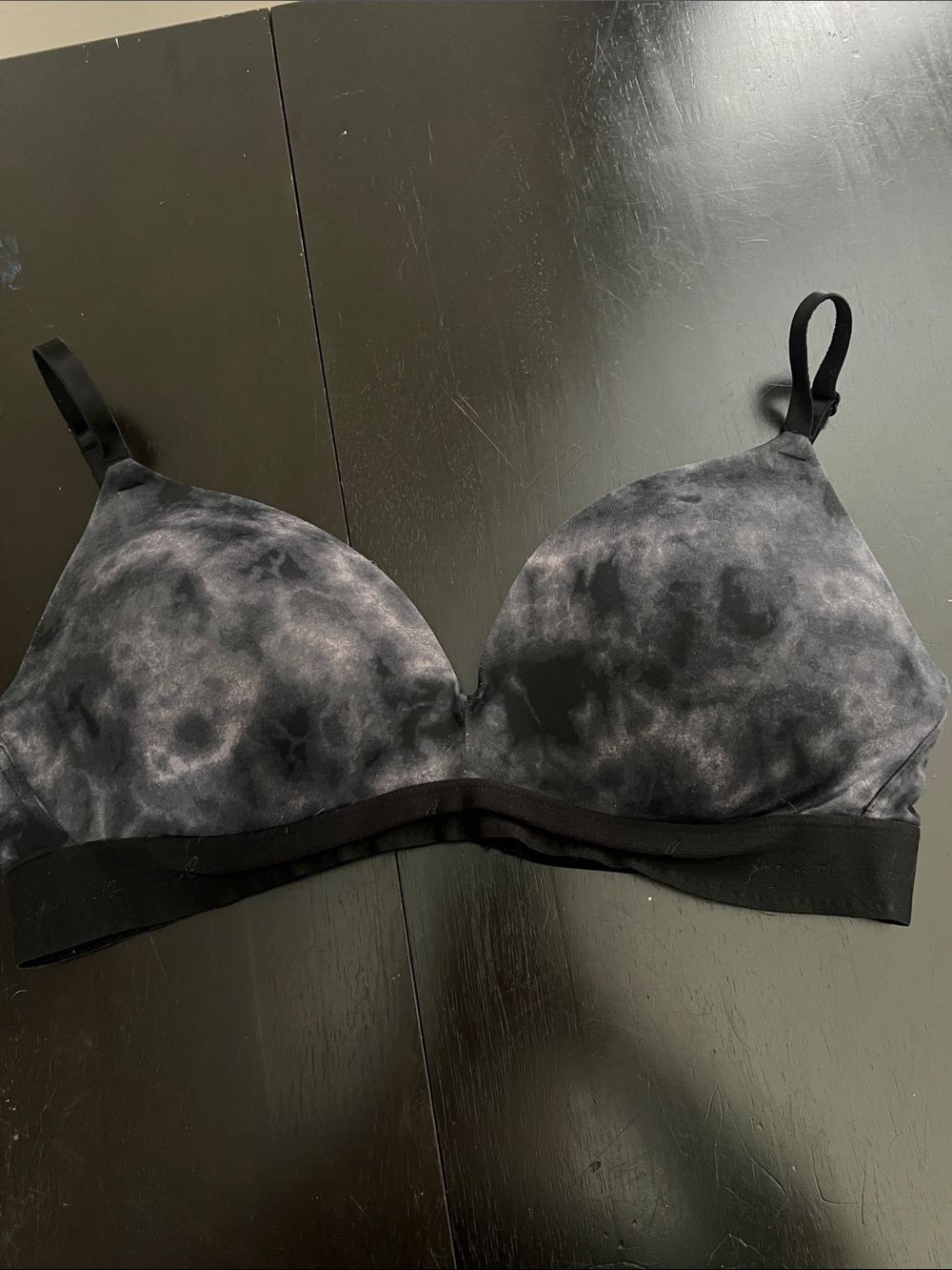 Victorias Secret Black Marble Wireless Bralette